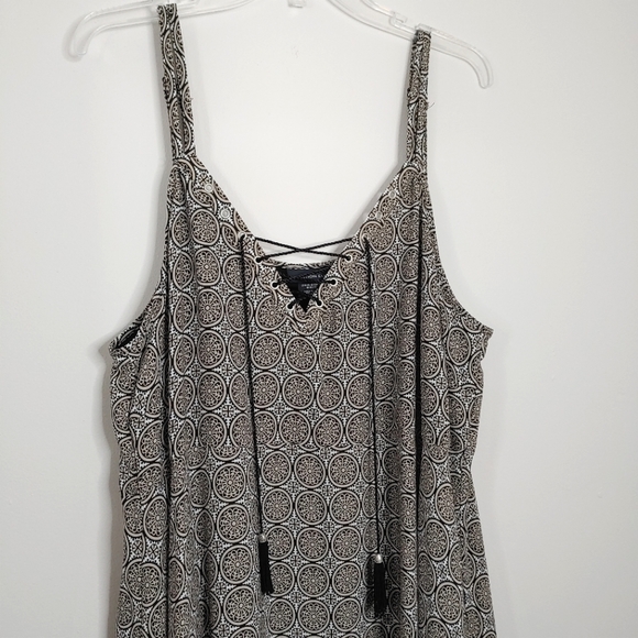 Addition Elle taupe printed midi dress. Size 18. - Picture 2 of 9